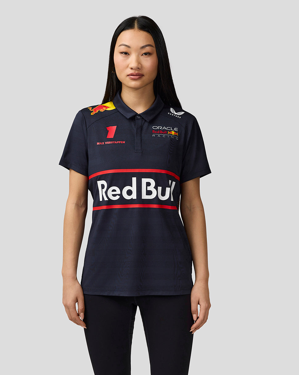 Oracle Red Bull Racing Womens Teamline Max Verstappen Short Sleeve Polo Shirt - Night Sky - Night Sky