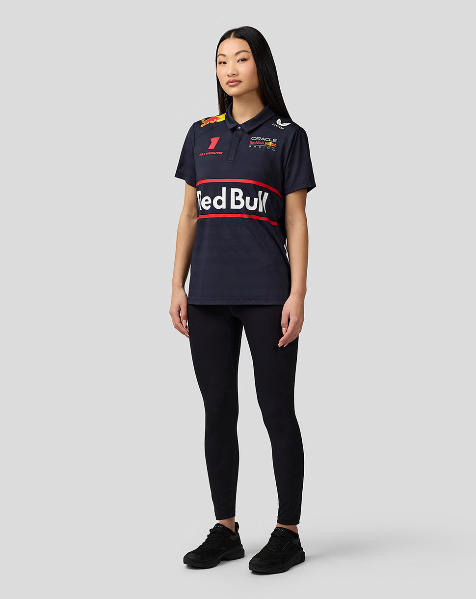 Oracle Red Bull Racing Womens Teamline Max Verstappen Short Sleeve Polo Shirt - Night Sky - Night Sky