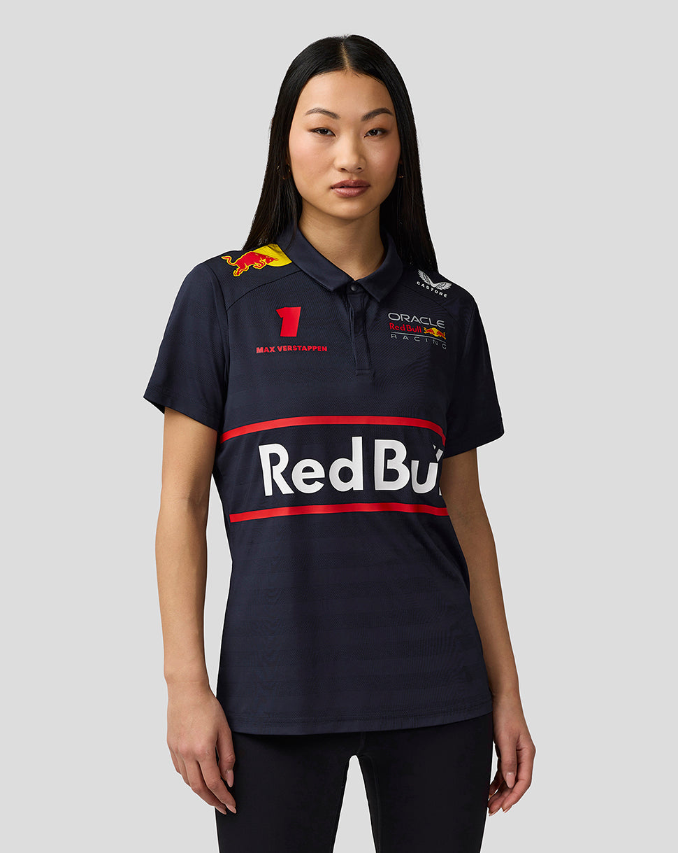 Oracle Red Bull Racing Womens Teamline Max Verstappen Short Sleeve Polo Shirt - Night Sky - Night Sky