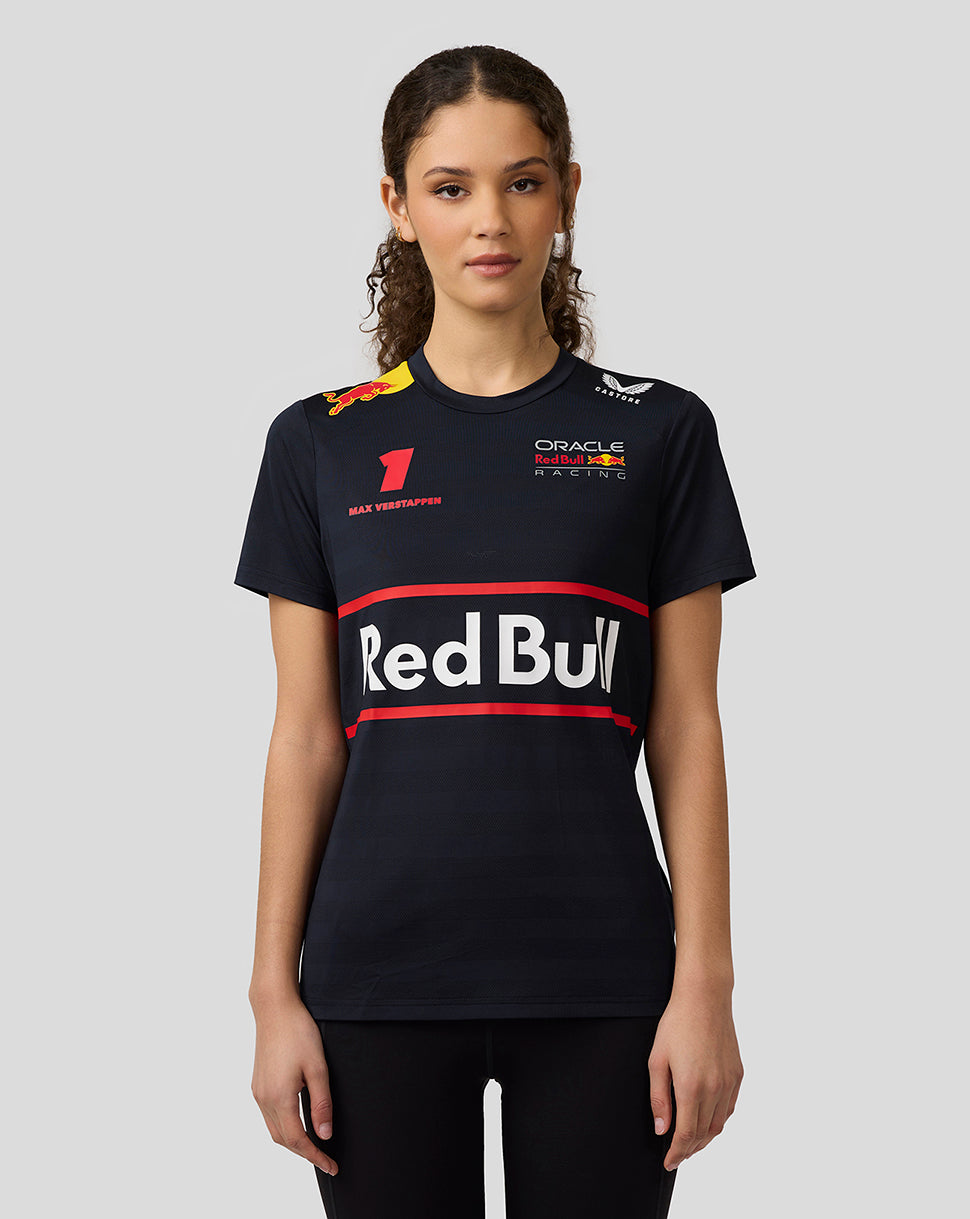 Oracle Red Bull Racing Dames Teamline Max Verstappen Set Up T-shirt – Nachthemel - Night Sky