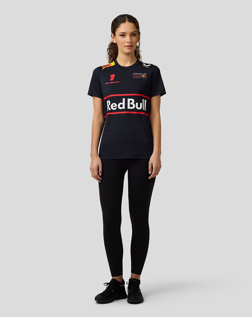 Oracle Red Bull Racing Dames Teamline Max Verstappen Set Up T-shirt – Nachthemel - Night Sky