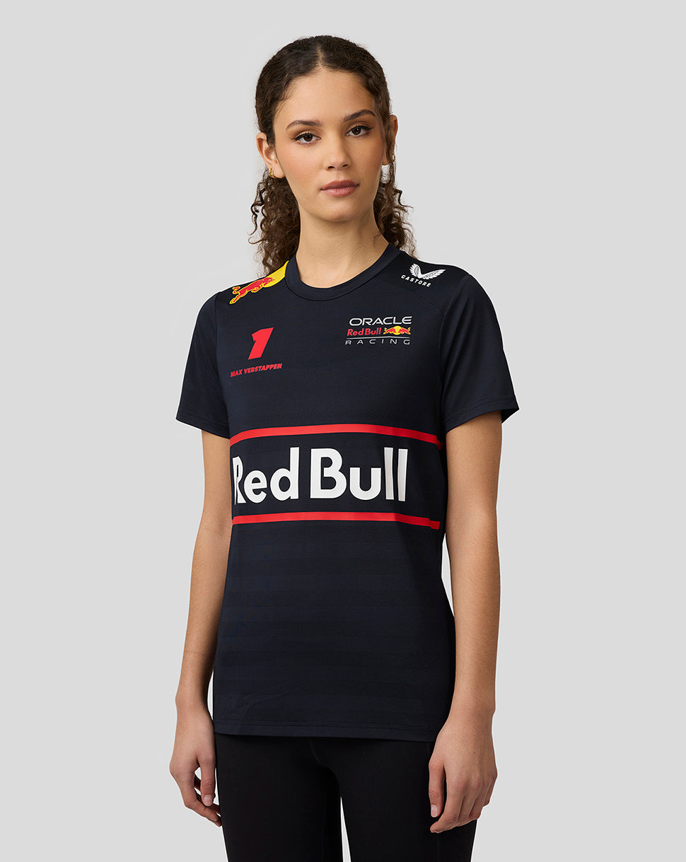 Oracle Red Bull Racing Dames Teamline Max Verstappen Set Up T-shirt – Nachthemel - Night Sky