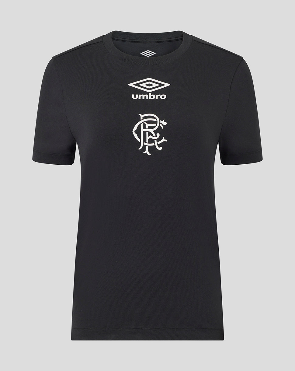 Rangers Damen 25/26 Presentation Logo T-Shirt – Caviar - Caviar