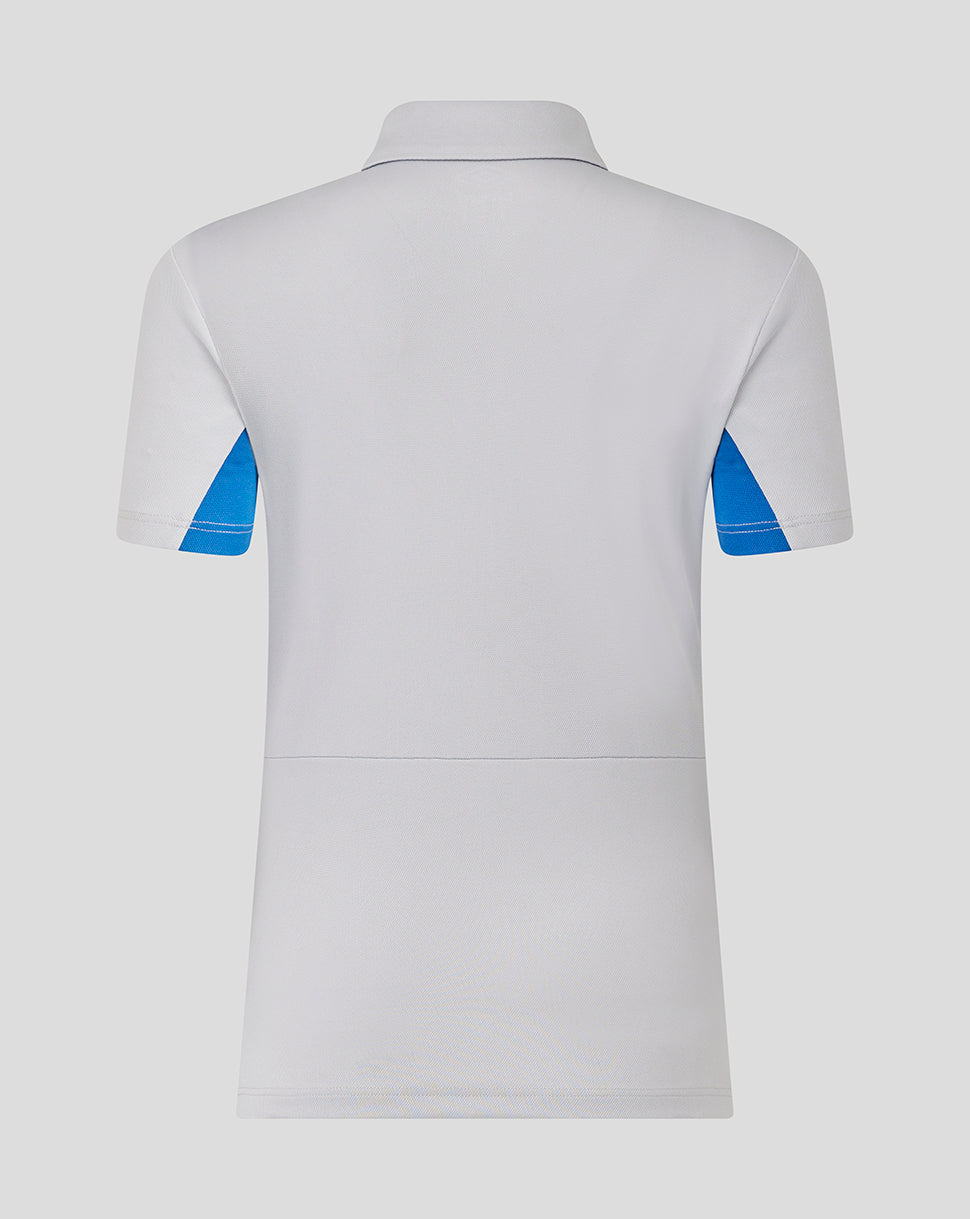 Rangers Women's 25/26 Presentation Polo - Microchip/Blue - Micro Chip/Nautical Blue