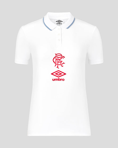 Rangers Women's 25/26 Travel Short Sleeve Polo - White
