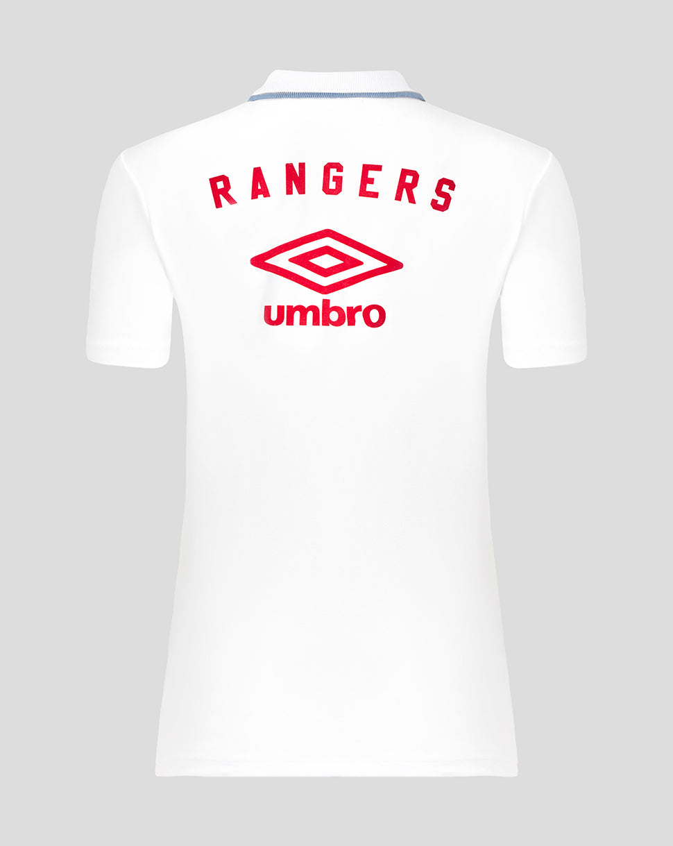 Rangers Women's 25/26 Travel Short Sleeve Polo - White