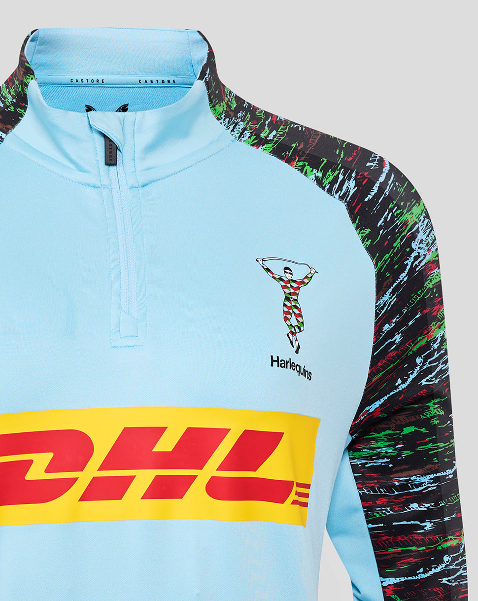 Harlequins Women's 25/26 Training 1/4 Zip - Sky Blue