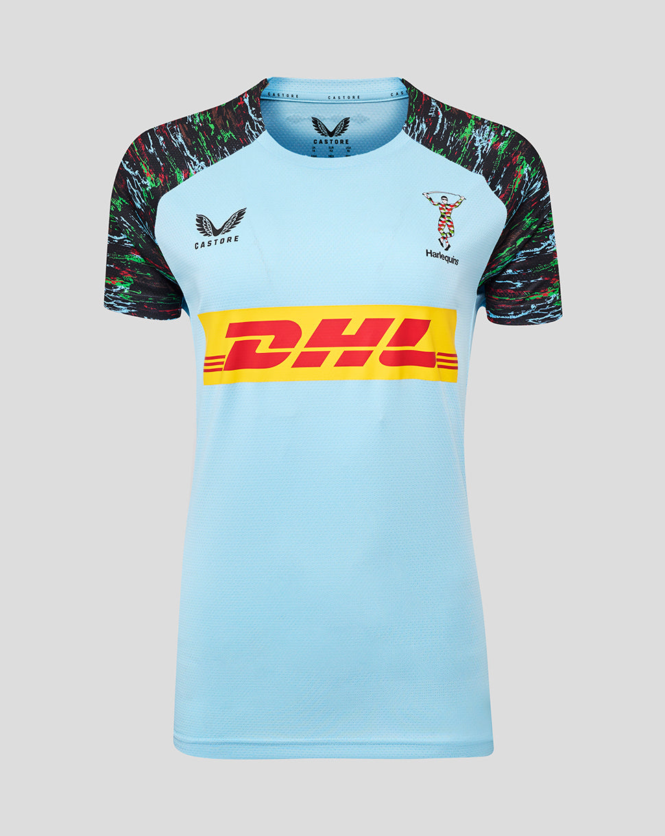 Harlequins Women's 25/26 Training Short Sleeve Tee - Sky Blue