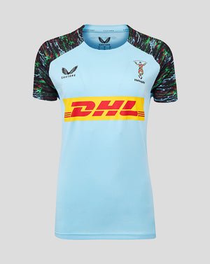 Harlequins Women's 25/26 Training Short Sleeve Tee - Sky Blue