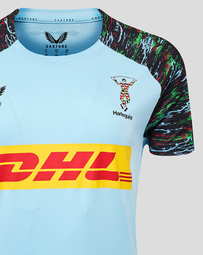 Harlequins Women's 25/26 Training Short Sleeve Tee - Sky Blue