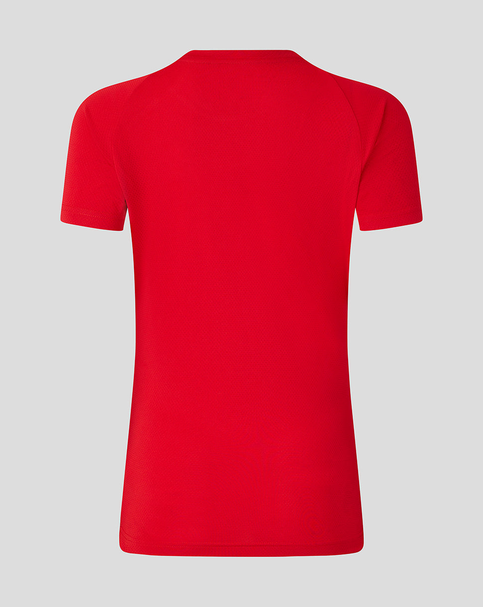 Saracens dames 25/26 matchday T-shirt met korte mouw - Racing Red