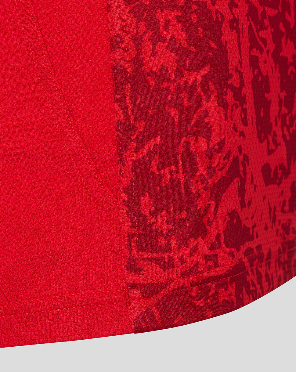 Saracens dames 25/26 matchday T-shirt met korte mouw - Racing Red