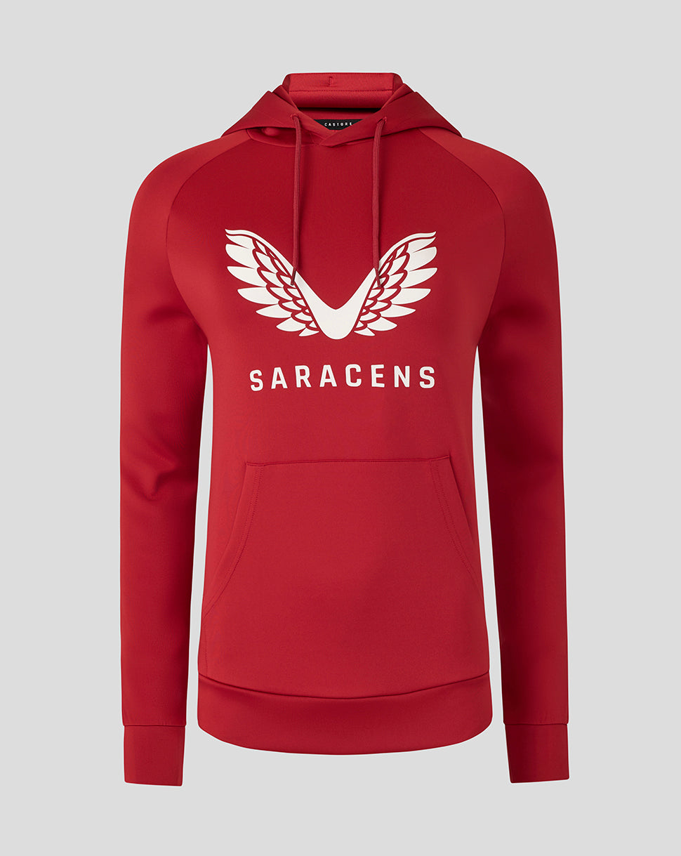 Saracens Dames 25/26 Presentation Scuba Hoodie - Rhythmic Red