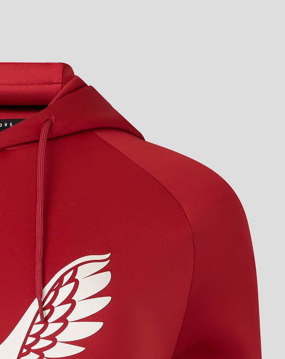 Saracens Dames 25/26 Presentation Scuba Hoodie - Rhythmic Red