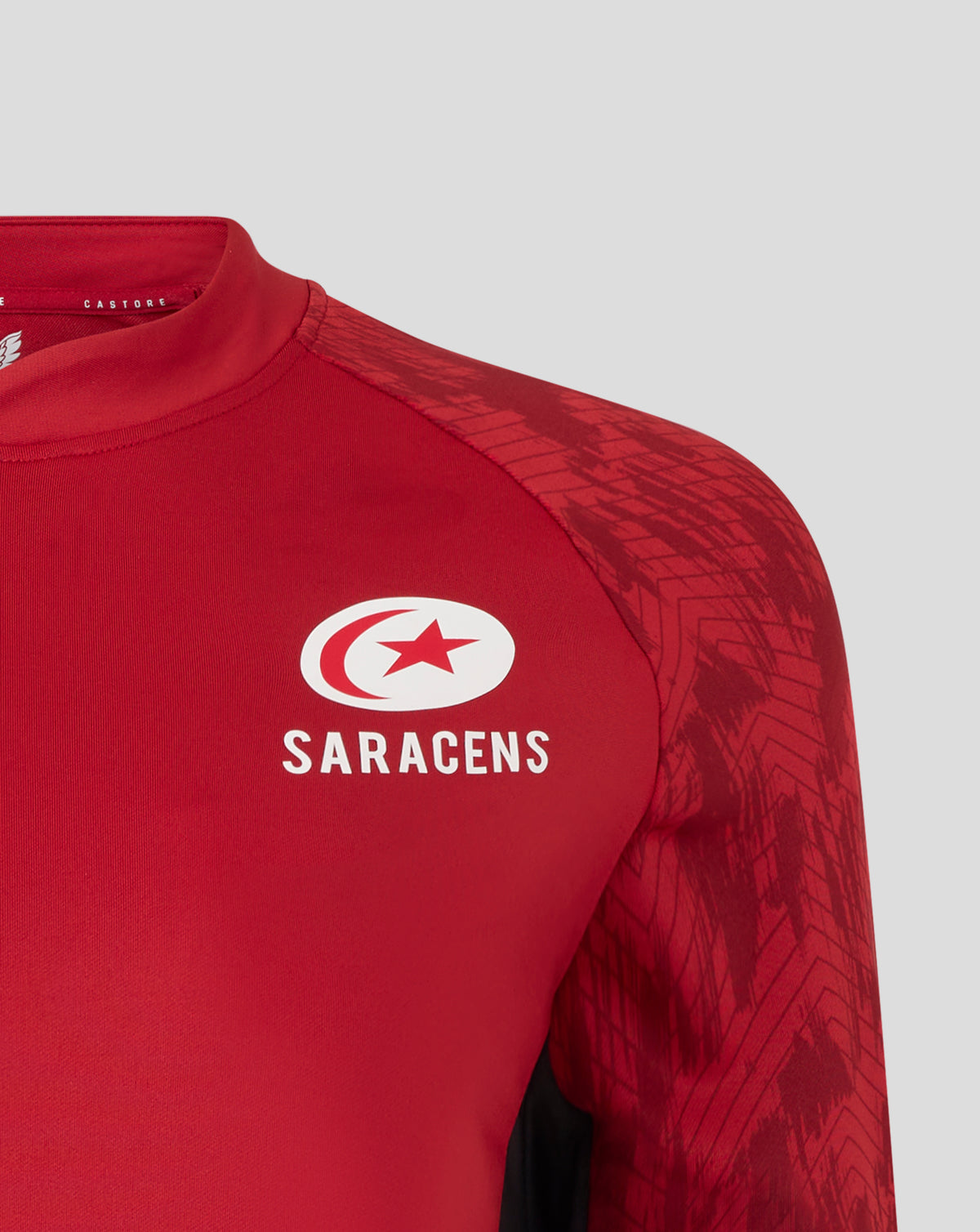 Saracens Women's 25/26 Training Drill Top - Rhymthic Red - Rhythmic Red/Caviar