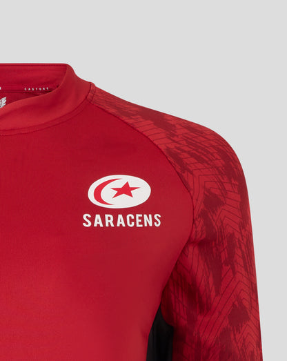 Saracens Women's 25/26 Training Drill Top - Rhymthic Red