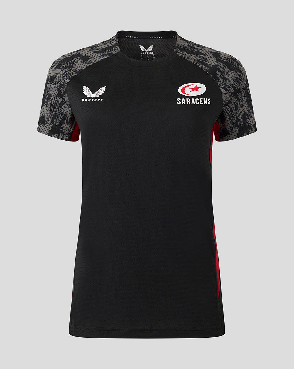 Saracens Women's 25/26 Training Short Sleeve Tee - Caviar