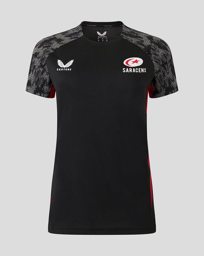 Saracens Women's 25/26 Training Short Sleeve Tee - Caviar
