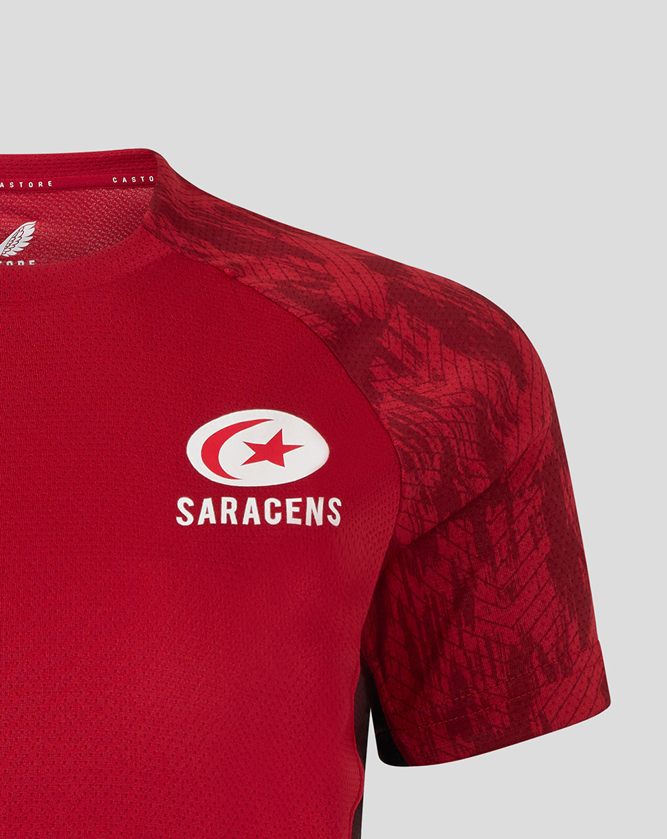 Saracens Women's 25/26 Training Short Sleeve Tee - Rhymthic Red