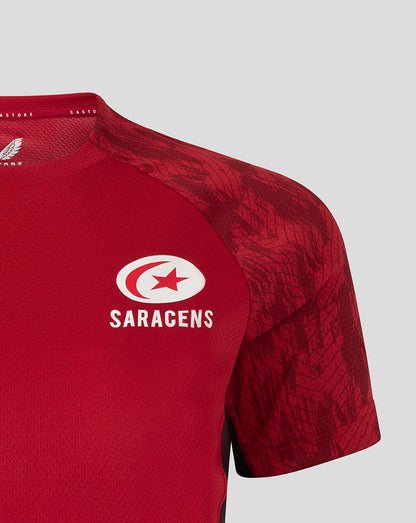 Saracens Women's 25/26 Training Short Sleeve Tee - Rhymthic Red