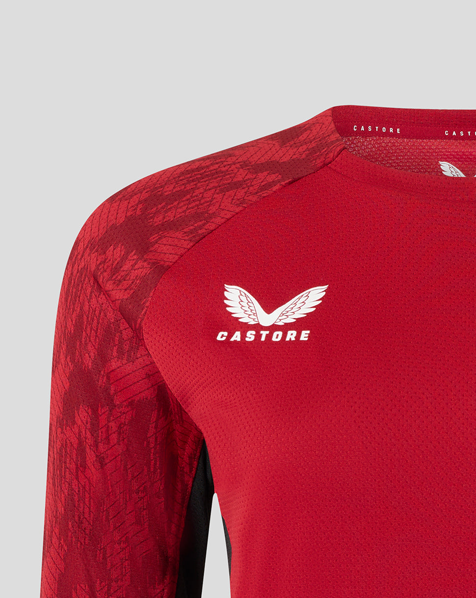 Saracens Women's 25/26 Training Long Sleeve Tee - Rhythmic Red