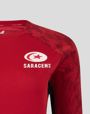 Saracens Women's 25/26 Training Long Sleeve Tee - Rhythmic Red
