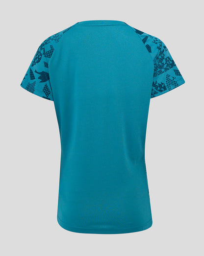 England Rugby Women’s 25/26 Performance Short Sleeve T-Shirt – Storm Blue
