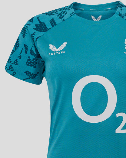 England Rugby Women’s 25/26 Performance Short Sleeve T-Shirt – Storm Blue
