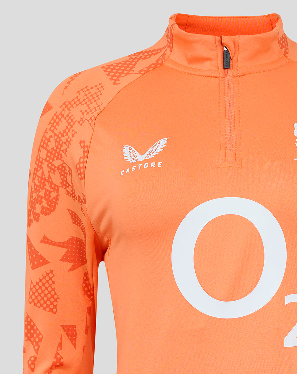 Capa intermedia England Rugby Mujer Rendimiento Prenda superior - Melon
