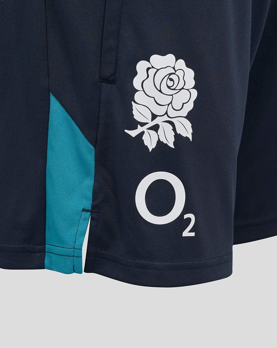 Damen England Rugby 25/26 Performance Strickshorts mit Taschen – Inkwell - Inkwell/Storm Blue