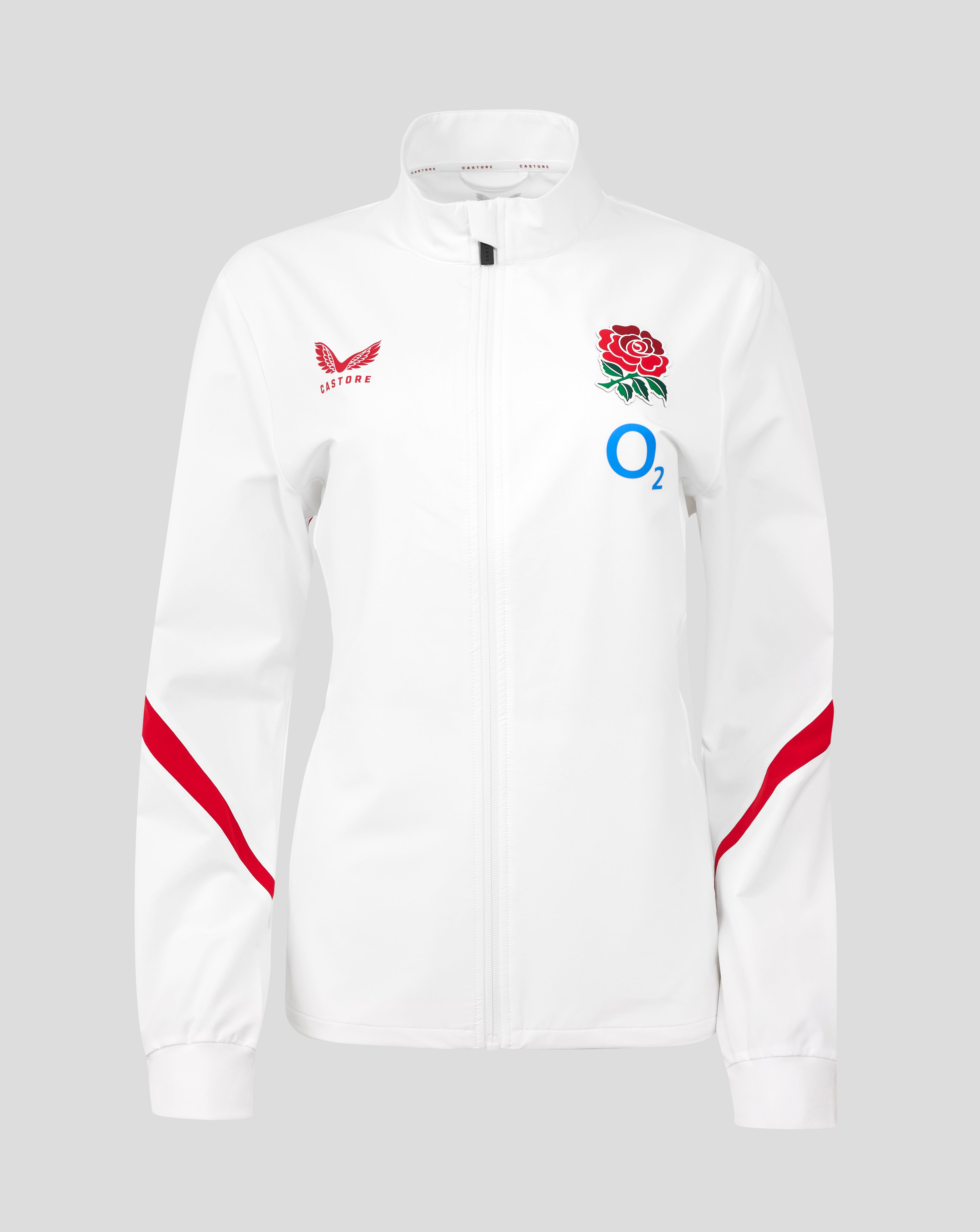 England Rugby Red Roses Long Sleeve Anthem Jacket O2 – Women's Fit