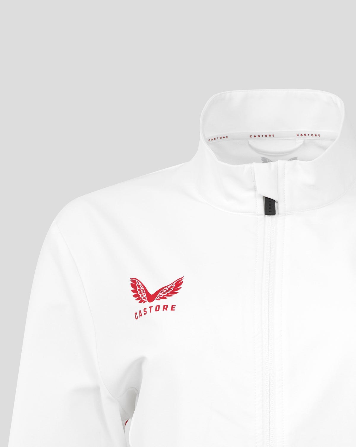 Chaqueta Anthem de manga larga England Rugby Red Roses O2 – Corte femenino - Blanco brillante/Jester Red