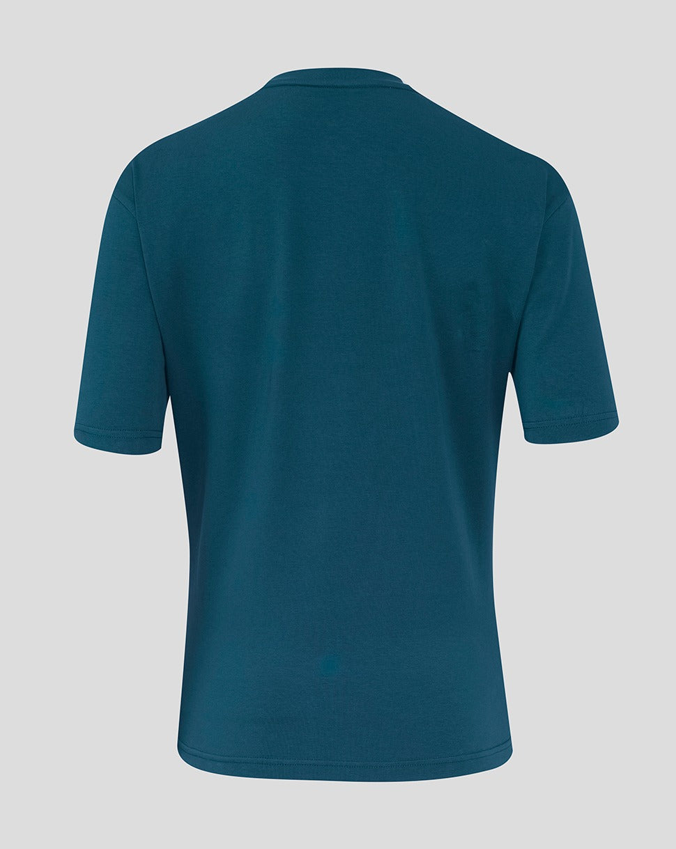 Women's England Rugby 25/26 Travel Short Sleeve Tee - Reflecting Pond - Reflecting Pond