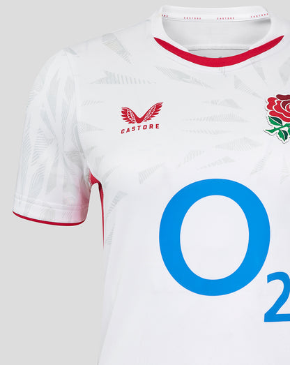 Women’s England Rugby Red Roses Home Short Sleeve Pro Shirt – Brilliant White