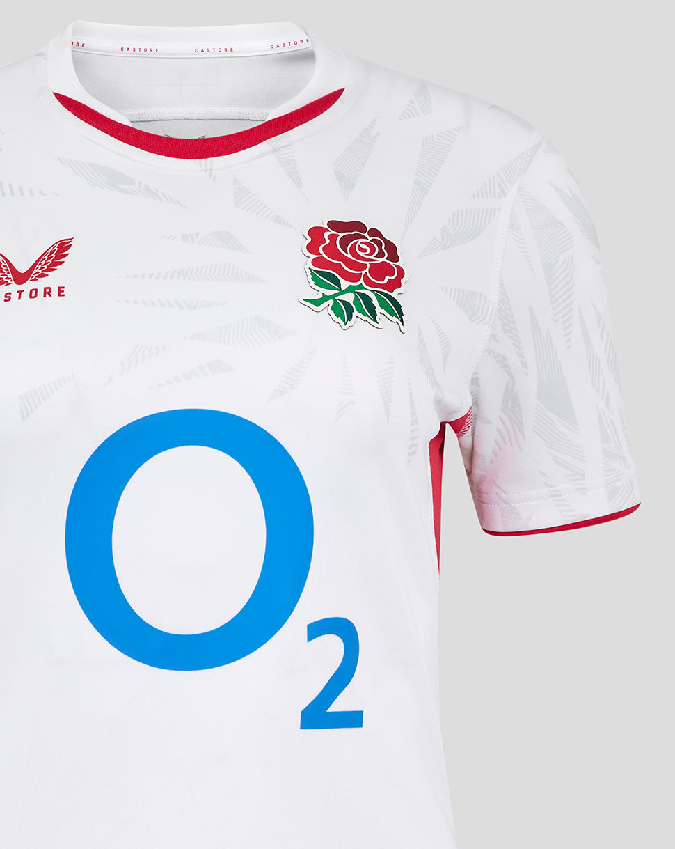 Women’s England Rugby Red Roses Home Short Sleeve Pro Shirt – Brilliant White