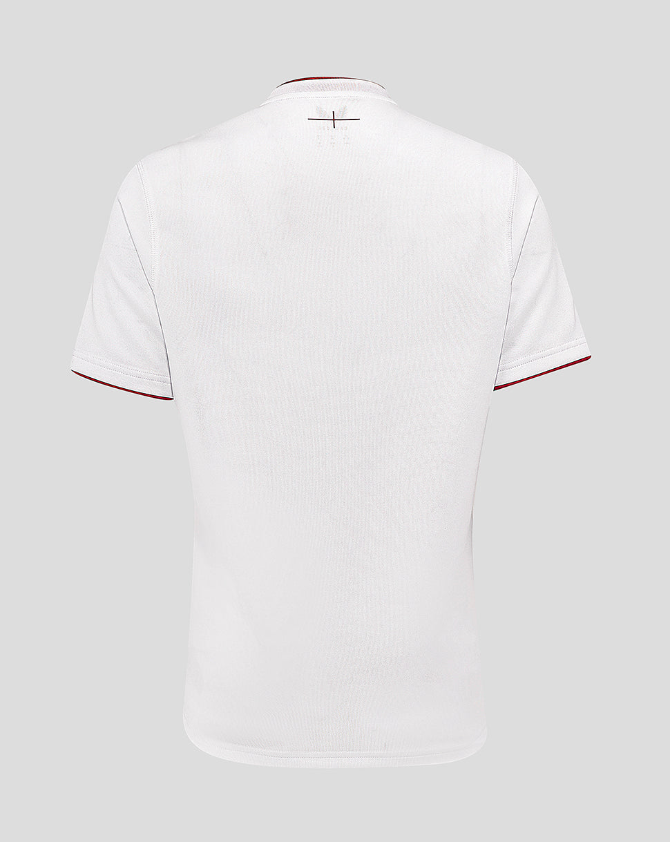 Women’s Fit England Rugby 25/26 Home Short Sleeve Shirt – Brilliant White