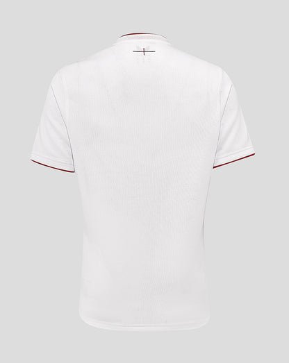 Women’s Fit England Rugby 25/26 Home Short Sleeve Shirt – Brilliant White