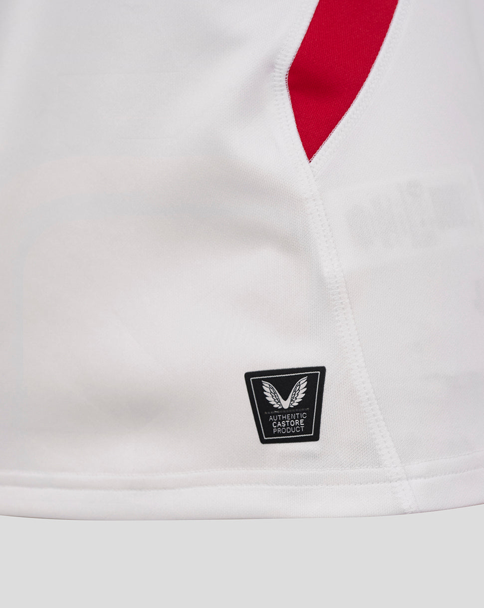 Women’s Fit England Rugby 25/26 Home Short Sleeve Shirt – Brilliant White - Brilliant White/Lipstick Red