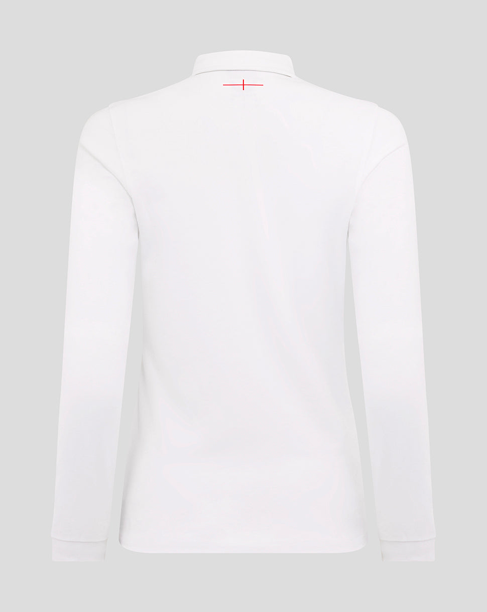 Women’s England Rugby 25/26 Home Classic Long Sleeve Shirt – Brilliant White