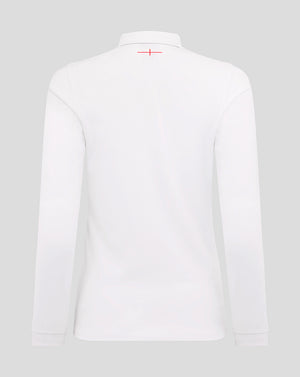 Women’s England Rugby 25/26 Home Classic Long Sleeve Shirt – Brilliant White