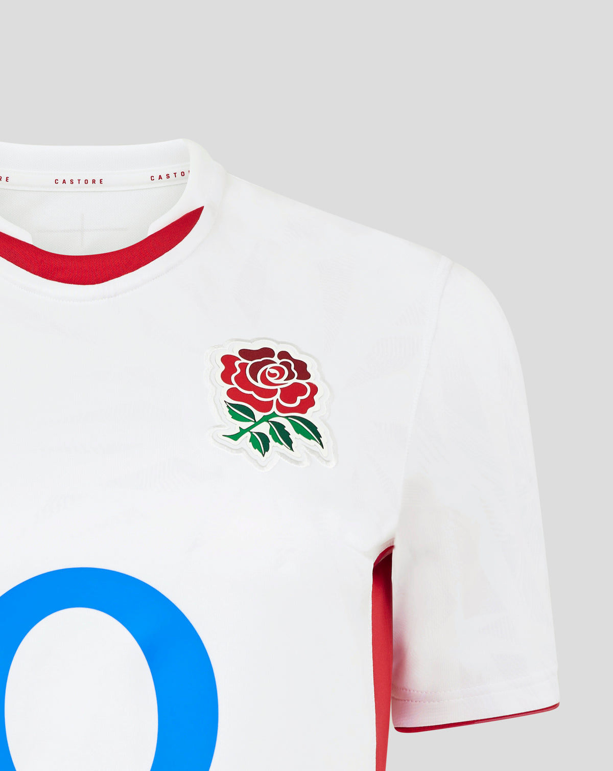 England Rugby Red Roses Heim-Replica-Kurzarm-Trikot – Damenpassform - Weiss