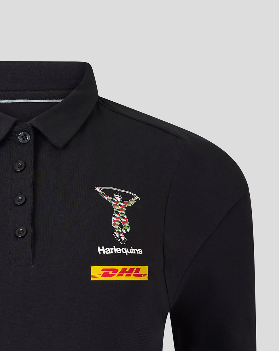 Harlequins Women's 25/26 Travel Polo Shirt