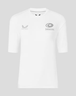 Saracens Women's 25/26 Travel Short Sleeve Tee - White