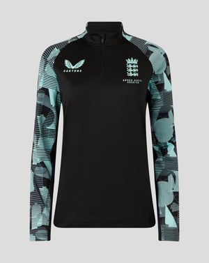 England Cricket Ashes Women's 25/26 Pro Quarter Zip Training Top
