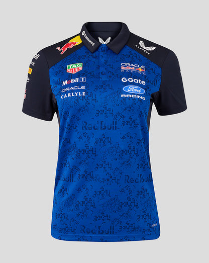 Oracle Red Bull Racing Women's Teamline Polo Shirt - Night Sky / Surf The Web