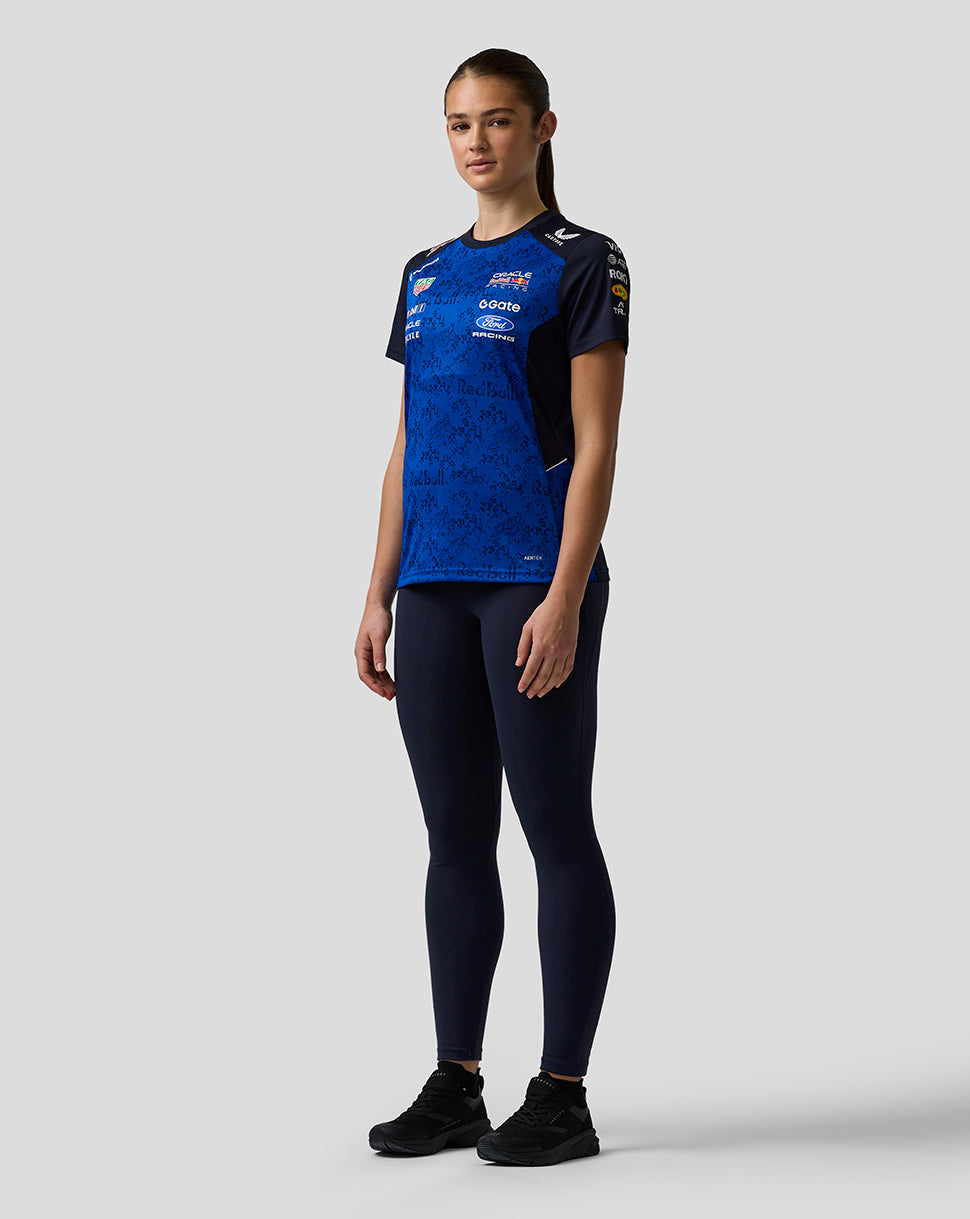 Camiseta Oracle Red Bull Racing Mujer Teamline Set Up – Cielo nocturno / Surf the Web - Night Sky/Surf The Web