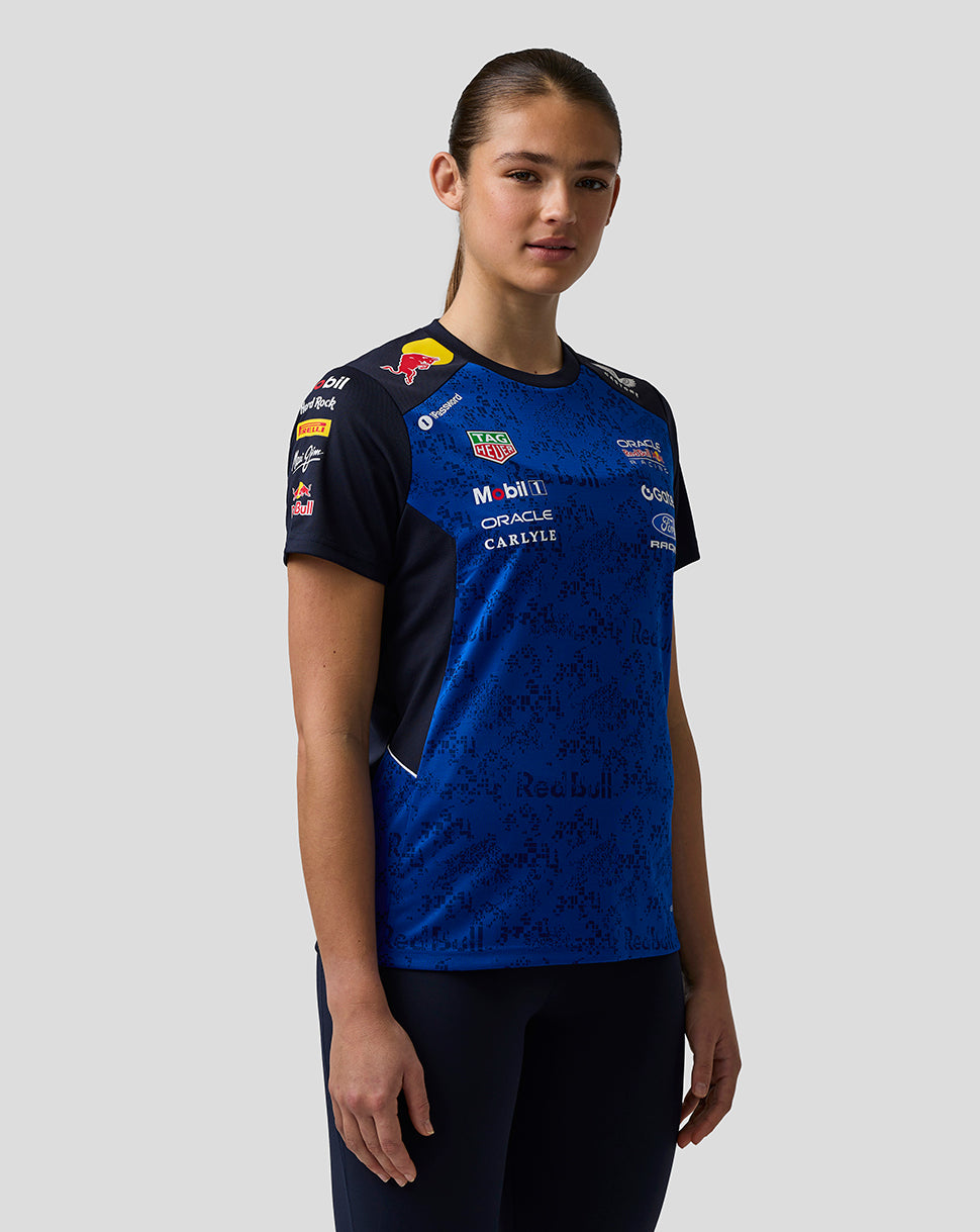 Camiseta Oracle Red Bull Racing Mujer Teamline Set Up – Cielo nocturno / Surf the Web - Night Sky/Surf The Web