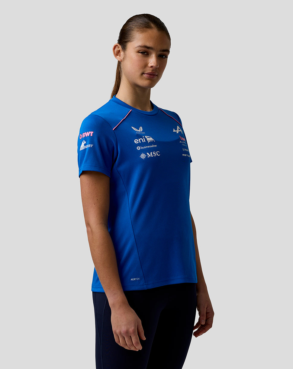 Official Women’s BWT Alpine Formula One Team Set Up T-Shirt - Lapis Blue