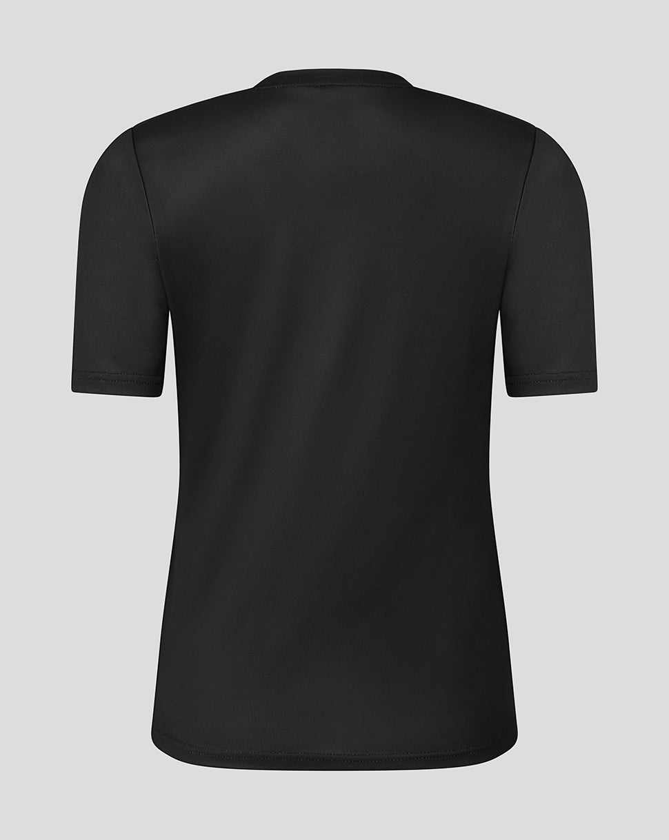 Camiseta Leicester Tigers Mujer 25/26 Warm Up – Negro - Negro
