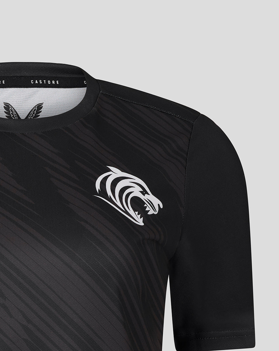 Leicester Tigers Women's 25/26 Warm Up T-Shirt - Black